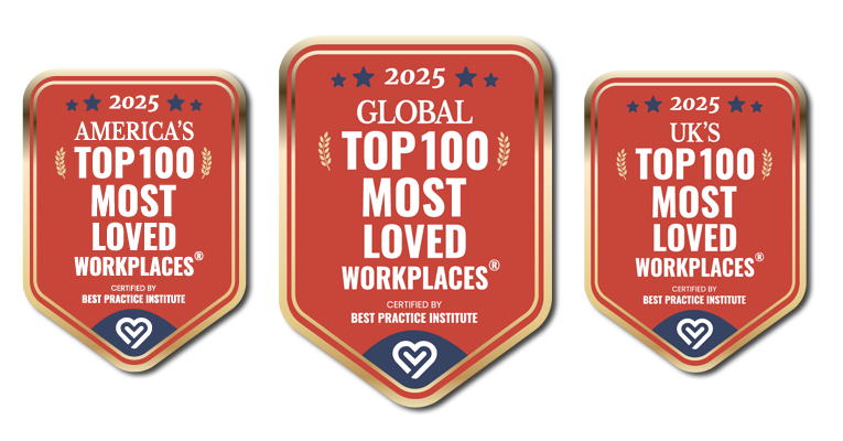 Global Top 100 Most Loved Workplace Banner of 3