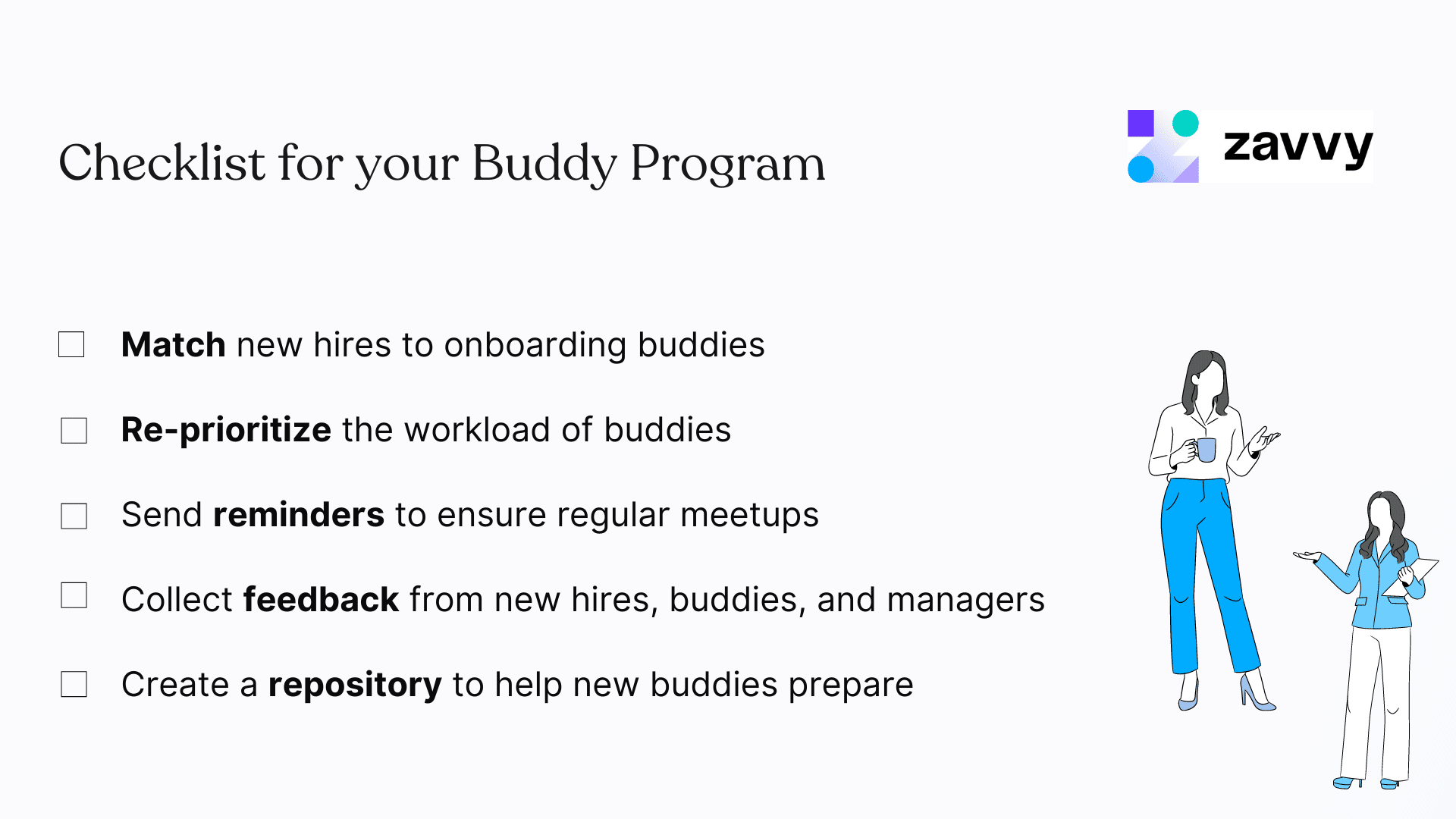 Checklist for your Buddy Program
