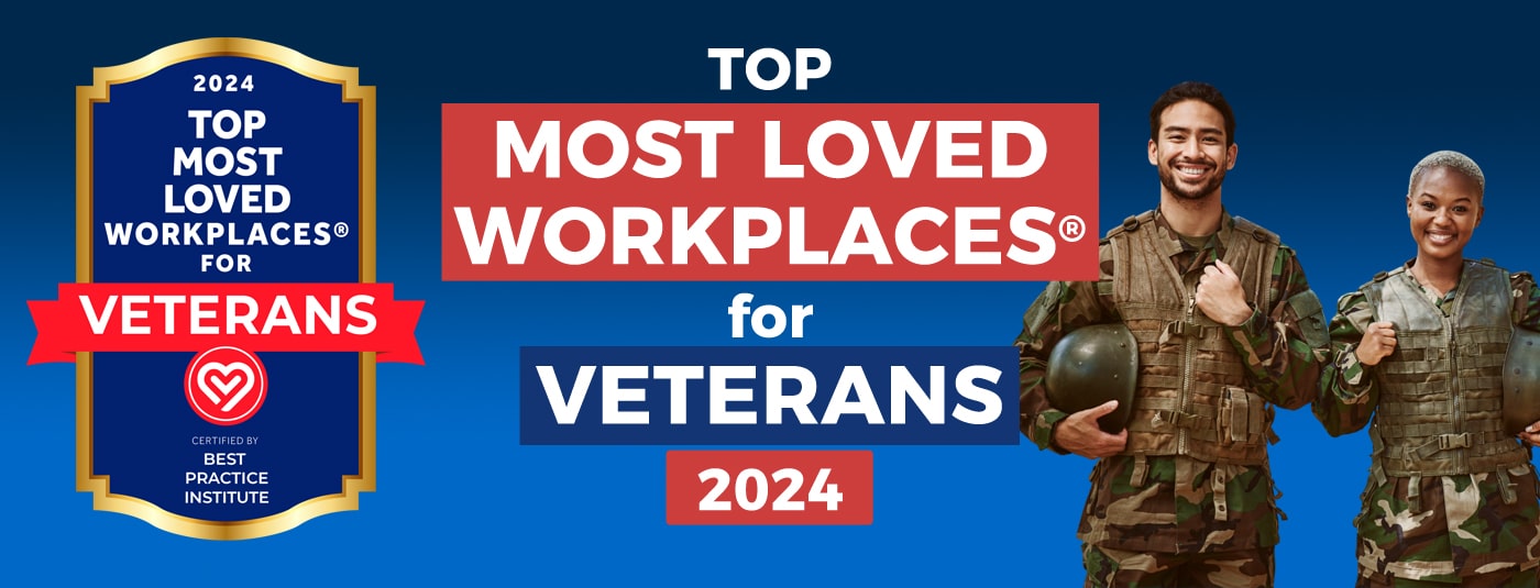 Top Most Loved Workplaces for Veterans