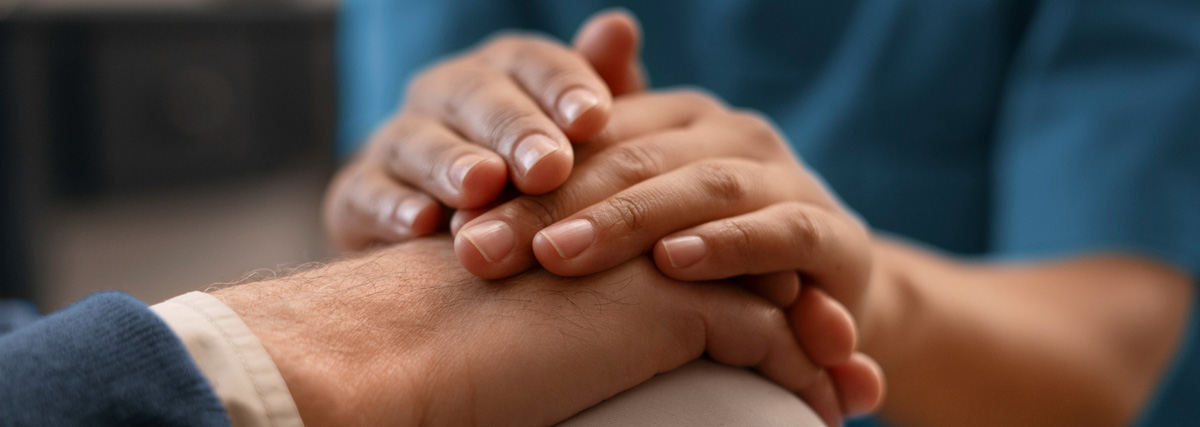 Image banner of a caregiver on the workplace