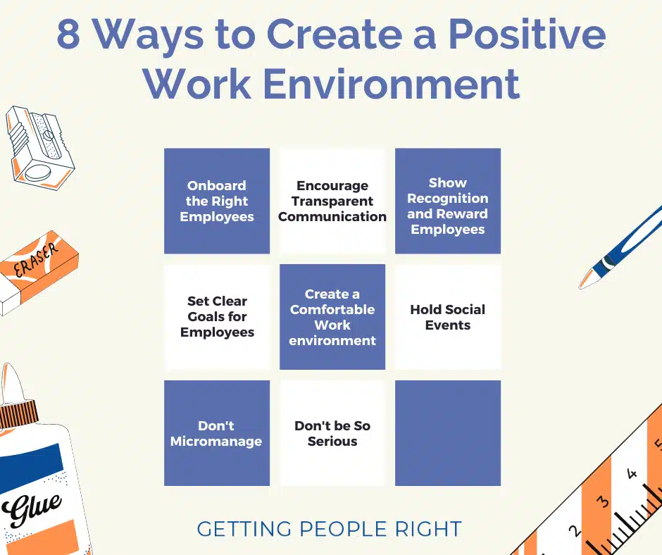 ways to create a positive work environment