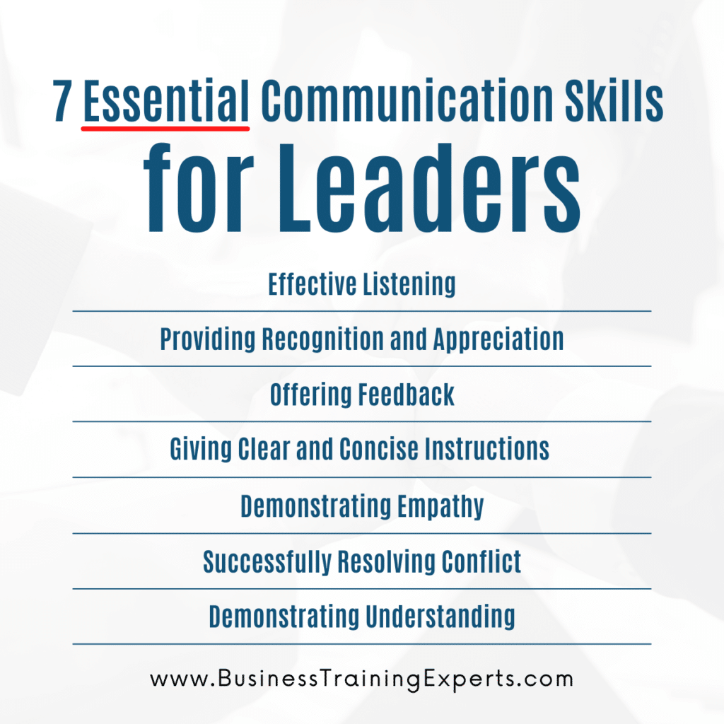 7 essential communication skills for leaders
